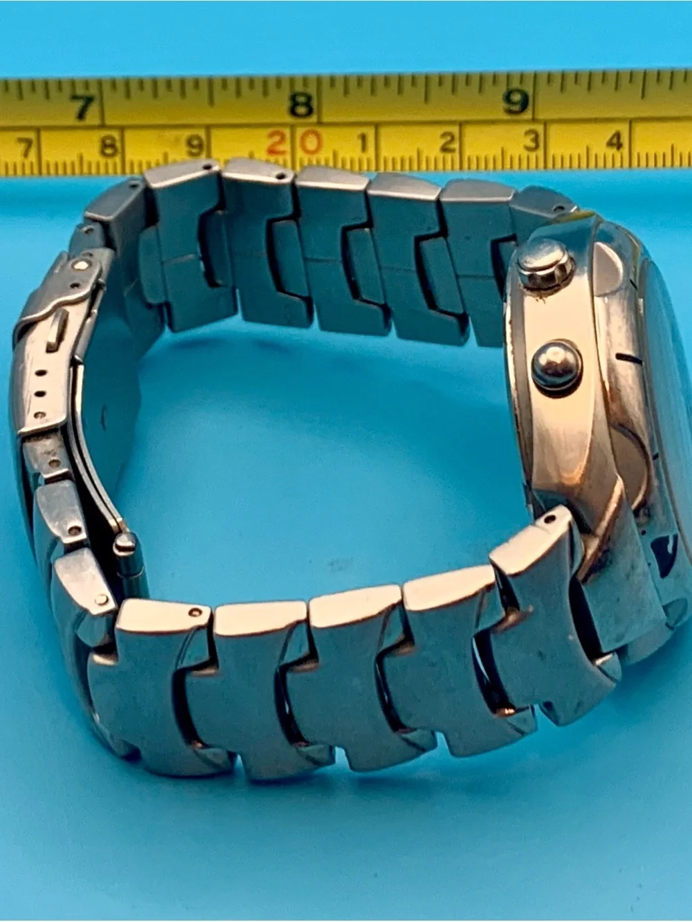 Fossil Men's Stainless Steel Blue Dial Watch